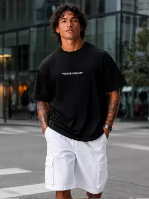 Herren-T-Shirt DSTREET NX1041R-BK-O SCHWARZ