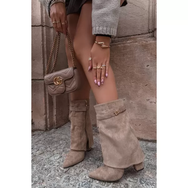  Damen-Stiefeletten BOTO LA3116 KHAKI 