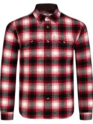 Herren-Flanellhemd NORDBLANC MOOR NBSSM8368 ROT
