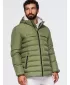 Winter-Steppjacke für Herren OMBRE OM-JAHP-0305 OLIVE