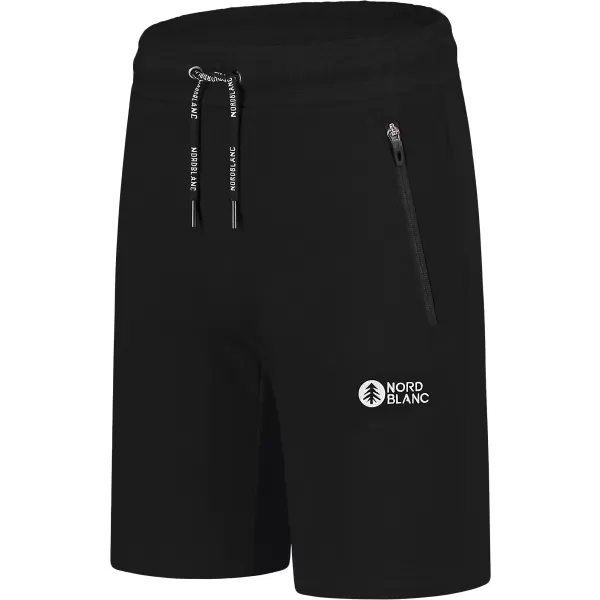  Baumwollshorts für Herren NORDBLANC RELAXEDFIT NBSPM8254 SCHWARZ 