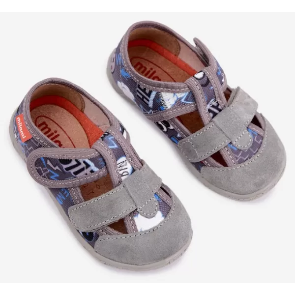  Kinderhausschuhe MILAMI 118/BR-36 GRAU 
