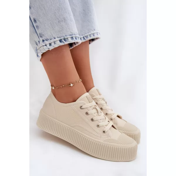  Damen-Sneaker BIG STAR SHOES TT274271 BEIGE 