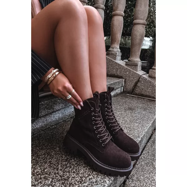  Damen-Stiefeletten D&A JC62-1035 BRAUN 