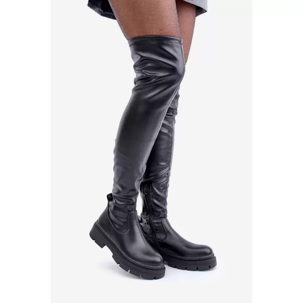  Damenstiefel BOTO 1987-H18 SCHWARZ 