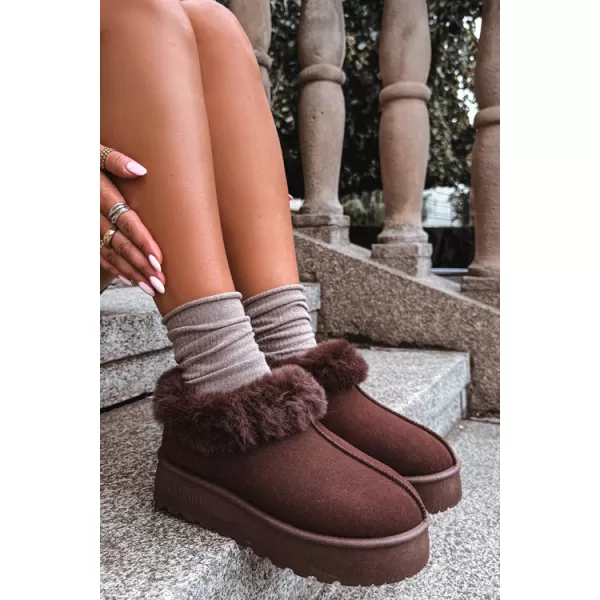  Schneemänner für Frauen BIG STAR SHOES UU274203 BRAUNE/BEIGE SCHATTEN 