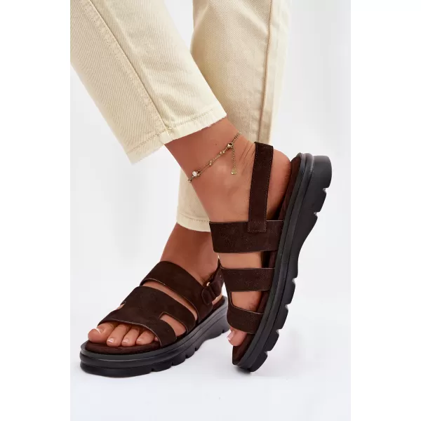  Damensandalen BIG STAR SHOES TT274483 BRAUN/BEIGE 