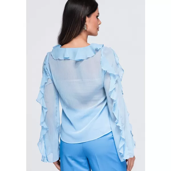  Damenbluse OMBRE OW-TS-E0078 BLAU 