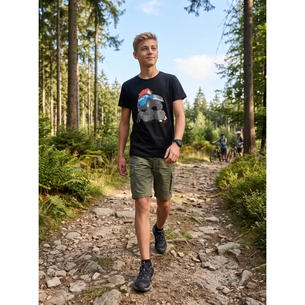  Kinder-T-Shirt ALPINE PRO ECOMO 4 SCHWARZE VARIANTE STK 