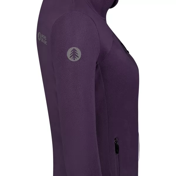  Leichtes Fleece-Sweatshirt für Damen NORDBLANC MAPLE NBSFL8374 DUNKELVIOLETT 