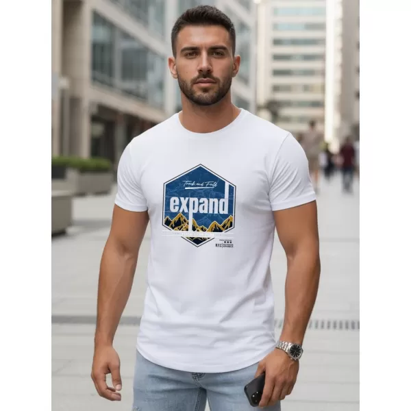  Herren-T-Shirt DSTREET NX5004R-WH WEIß 