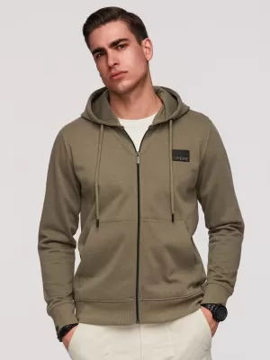 Herren-Sweatshirt OMBRE OM-SSZP-0256 OLIVE