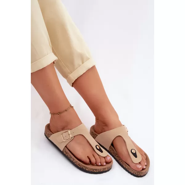  Damen-Flip-Flops BOTO 26SD21-101 BEIGE 