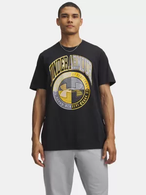 Herren-T-Shirt UNDER ARMOUR M VARSITY CREST SS 6009249-001 SCHWARZ