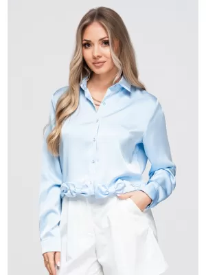 Damenhemd OMBRE OW-SH-E0059 BLAU