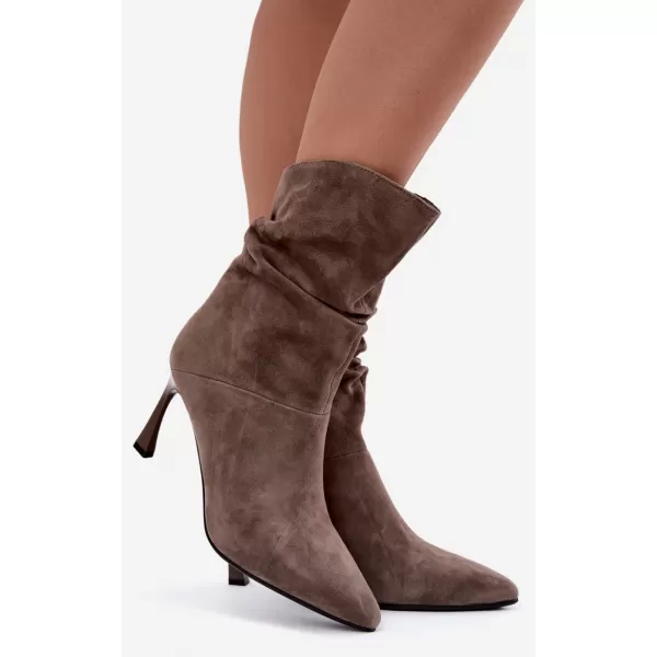  Damen-Stiefeletten D&A JC562-1038 HELLGRAU 