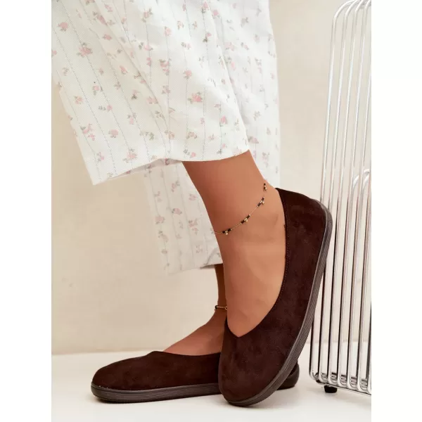  Ballerinas für Damen BOTO 9877 SCHOKOLADE 