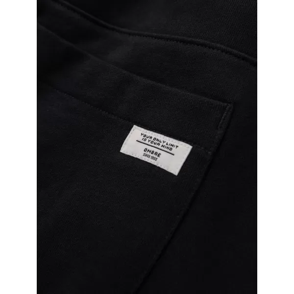  Herren-Jogginghose OMBRE OM-PABS-0305 SCHWARZ 