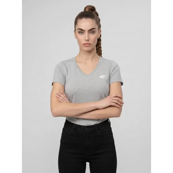 Damen-T-Shirt 4F WMM00TTSHF3307 KALTE HELLGRAUE MELANGE 