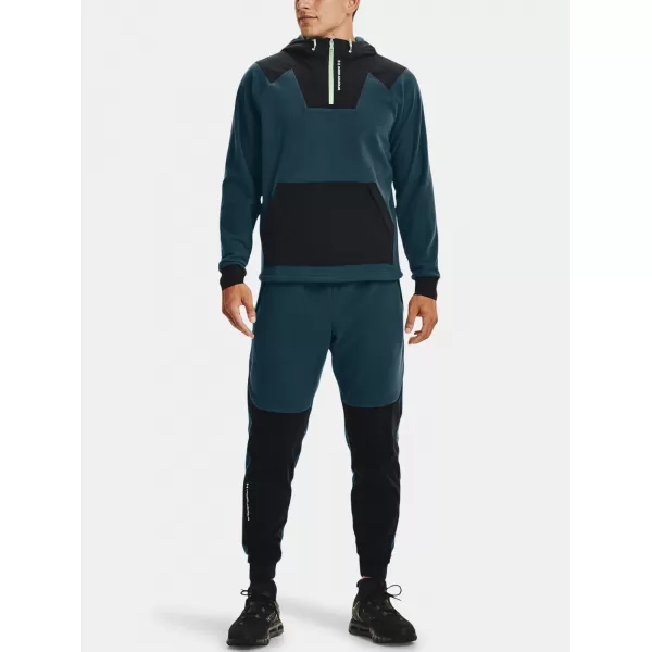  Herren-Sweatshirt UNDER ARMOUR UA RUSH FLEECE HOODIE 1366177-413 BLAU 