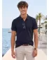 Herren-T-Shirt mit Kragen ALTISPORT NP/ALMST90601 SCHWARZER OPAL