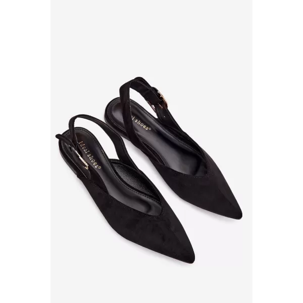  Ballerinas für Damen BOTO JH598/9755 SCHWARZ 