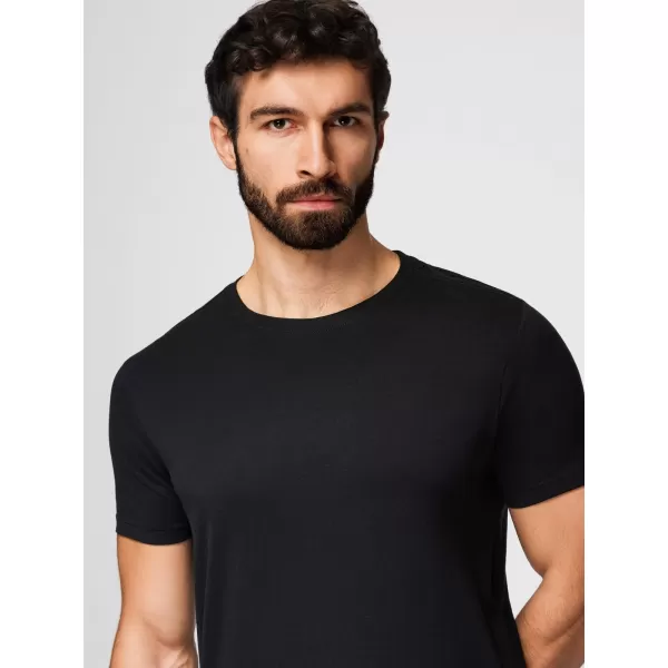  Herren-T-Shirt OMBRE OM-TSBS-0268 SCHWARZ/WEIß/BLAU 