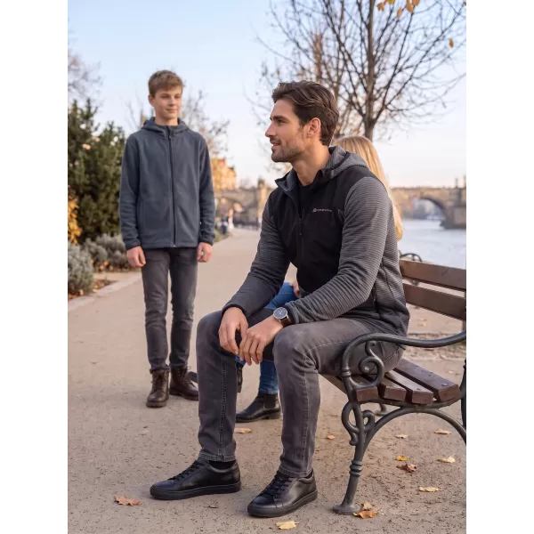  Sportliches, ultraleichtes Herren-Sweatshirt ALPINE PRO ZOLL SCHWARZ 