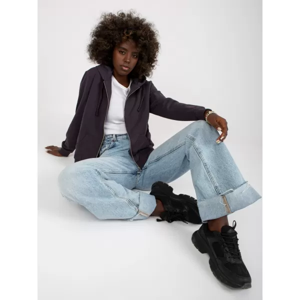  Damen-Sweatshirt BASIC FEEL GOOD B-002.10 GRAPHIT 