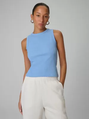 Damen-Tanktop 4F WMM00TSLEF299 DENIM