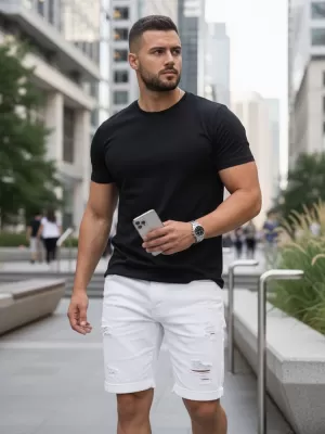 Herren-T-Shirt DSTREET RX5670 SCHWARZ