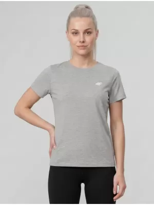 Damen-T-Shirt 4F WMM00TTSHF3308 KALTE HELLGRAUE MELANGE