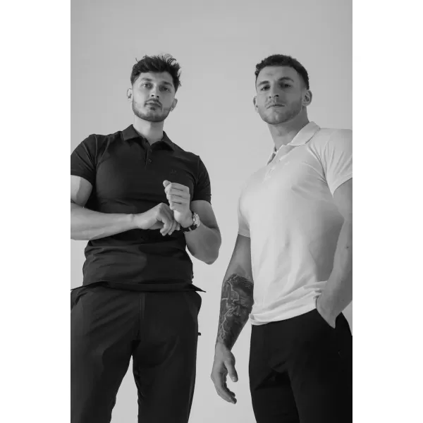  Herren-T-Shirts NEBBIA MIKE MUSCLE FIT POLO 157 WEIß 