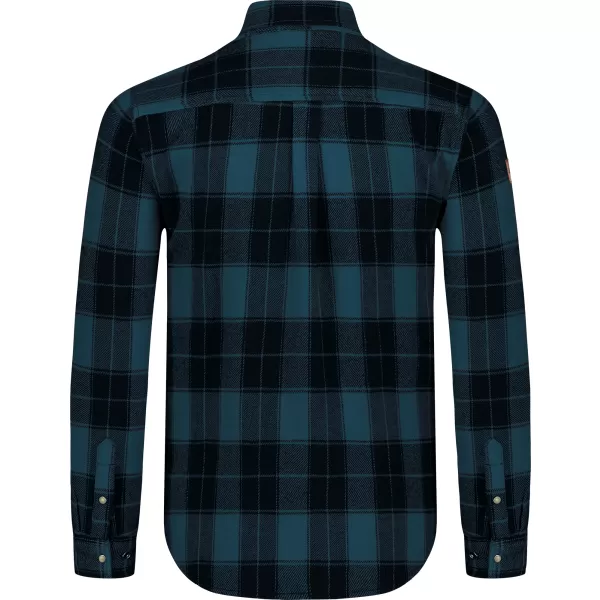  Herren-Flanellhemd NORDBLANC FEN NBSSM8369 DUNKELBLAU 