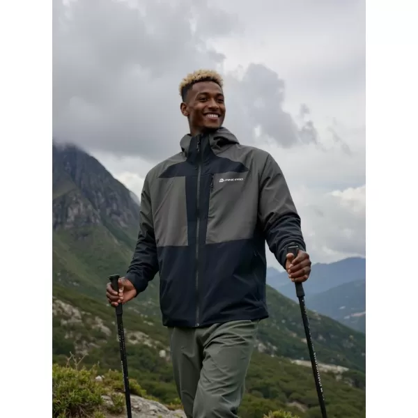  Outdoor-Jacke für Herren ALPINE PRO TEMUN SCHWARZ 