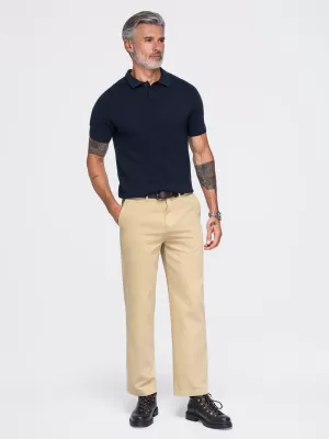 Herren-Poloshirt OMBRE OM-POSS-0178 MARINEBLAU