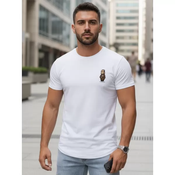  Herren-T-Shirt DSTREET NX5101R-WH WEIß 