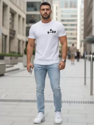 Herren-T-Shirt DSTREET NX5086R WEIß