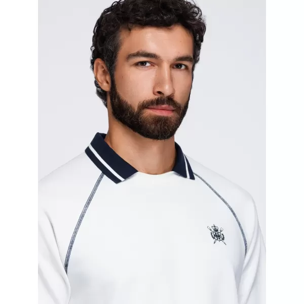  Herren-Sweatshirt OMBRE OM-SSNZ-0269 CREMEFARBEN 