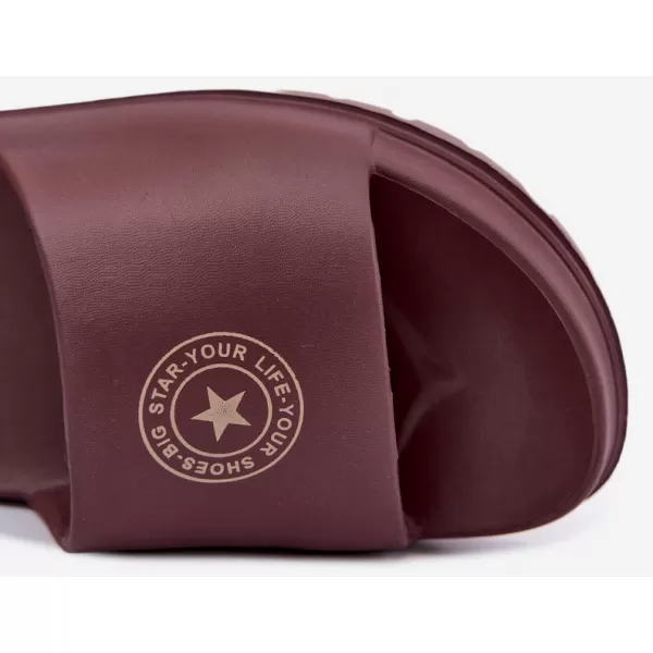  Damenhausschuhe BIG STAR SHOES UU274075 WEIN 