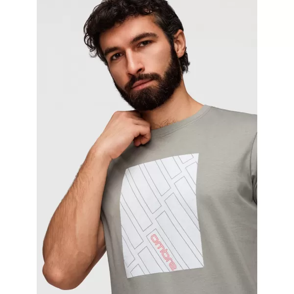  Herren-T-Shirt OMBRE OM-TSPT-0259 GRAU 