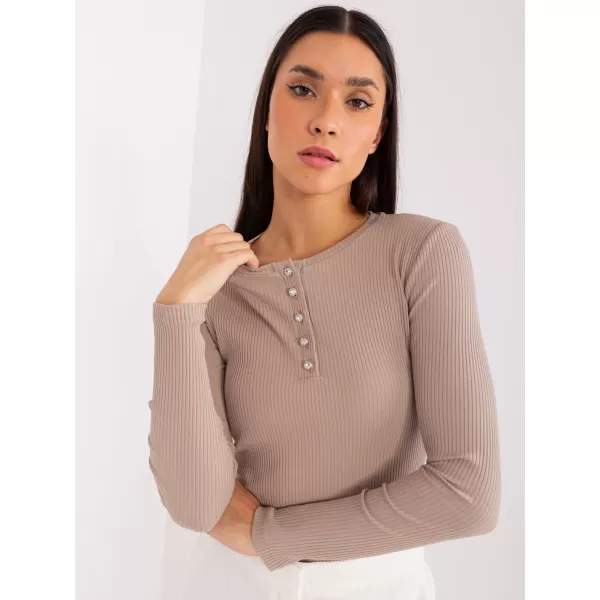  Damenbluse BASIC FEEL GOOD RV-BZ-9211.26X DUNKELBEIGE 