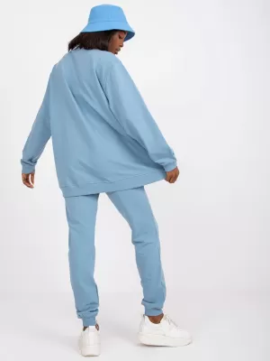 Damen-Sweatshirt BASIC FEEL GOOD AP-BL-A-R001 HELLBLAU