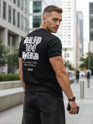 Herren-T-Shirt DSTREET RX5435 SCHWARZ