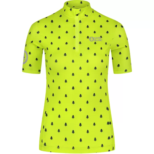  Damen-Radtrikot NORDBLANC TREES NBSLF8085 GRÜN 
