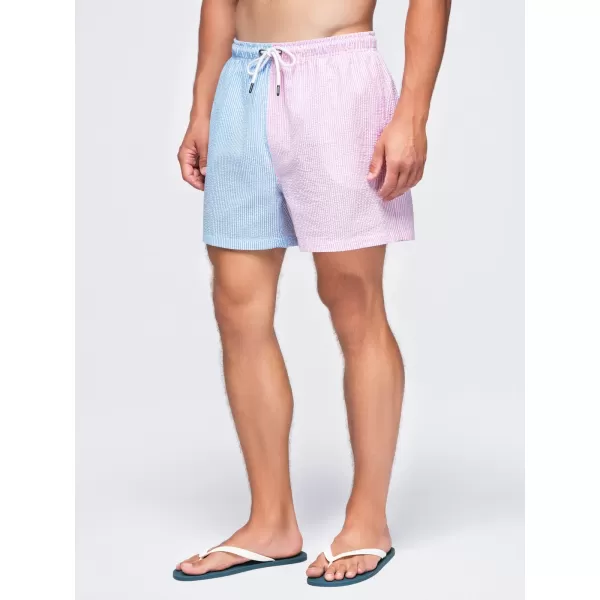  Herrenshorts OMBRE OM-SRSS-0215 BLAU UND ROSA 
