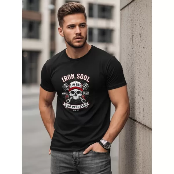  Herren-T-Shirt DSTREET NX0142R-BK SCHWARZ 