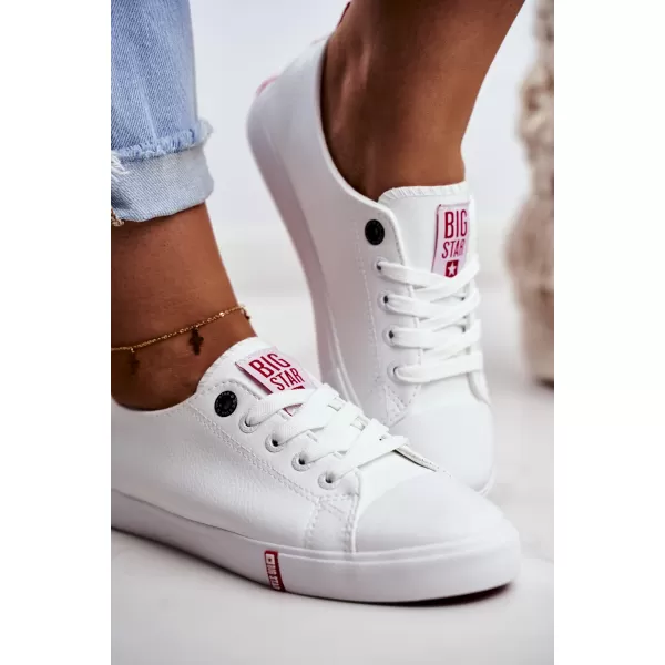  Damen-Sneaker BIG STAR SHOES GG274005 WEIß/ROT 