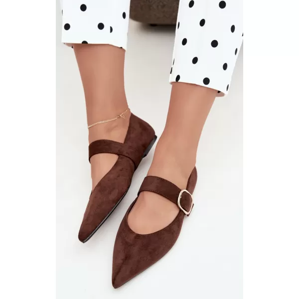  Ballerinas für Damen BOTO CH943 BRAUN 