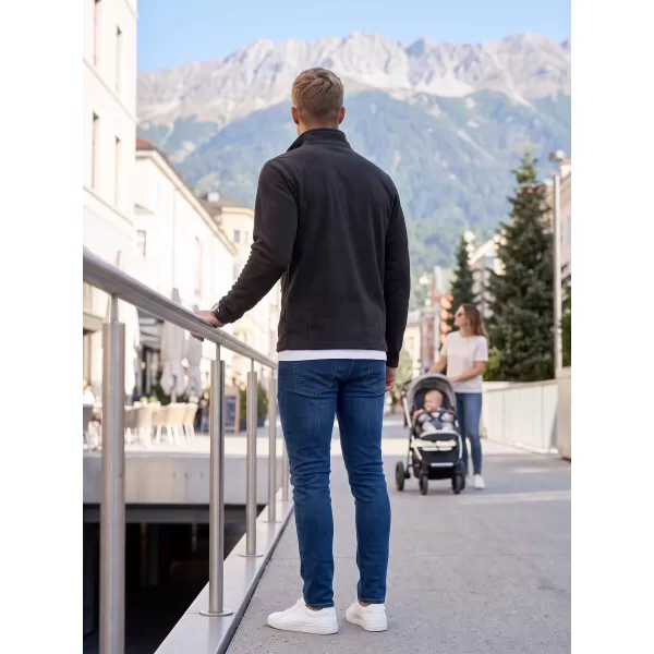  Fleece-Sweatshirt für Herren ALTISPORT ALM002852 SCHWARZ UND SILBER 